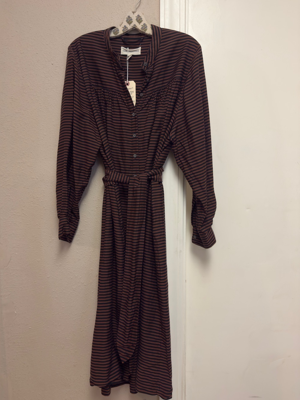 Mara Hoffman stripe button down dress